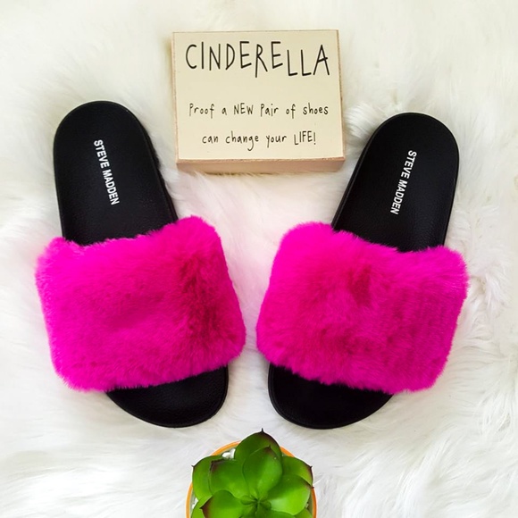 steve madden neon slides